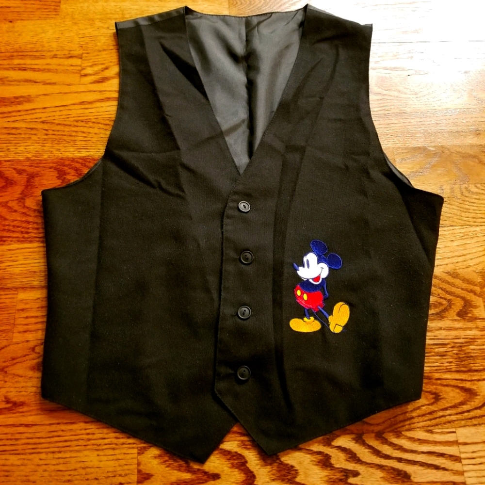 (S/M) Mickey & Co. Vintage Vest Disney Collectible Holiday Special Fandom Rare